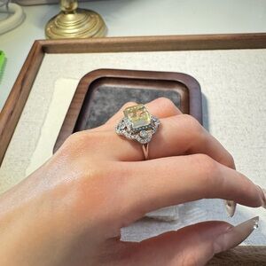 Handmade Citrine Silver Women's Ring